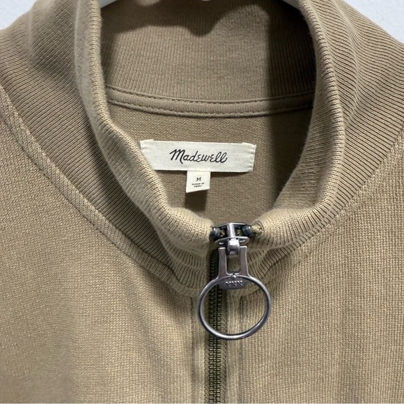 Madewell Garment-Dyed Terry Zip-Up Sweatshirt Medium - Picture 3 of 6